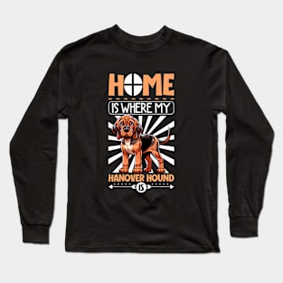 Home is with my Hanoverian Hound Long Sleeve T-Shirt